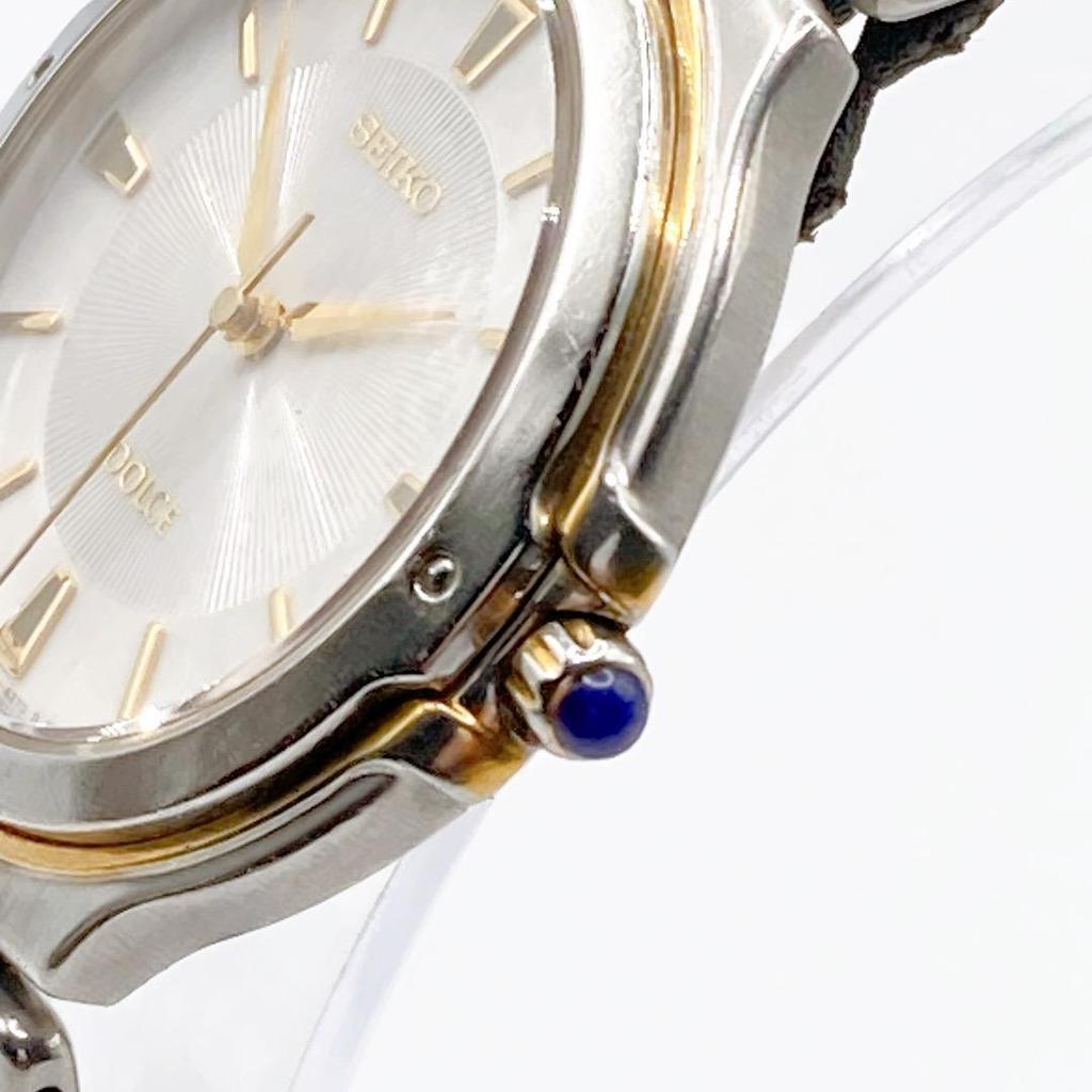 Used SEIKO DOLCE Men's Watch Quartz Working 197