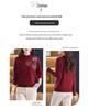 2025 Women's Plus Size Wool Sweater - 100% Wool Winter Base Layer, Loose Fit Fashionable Innerwear for Women