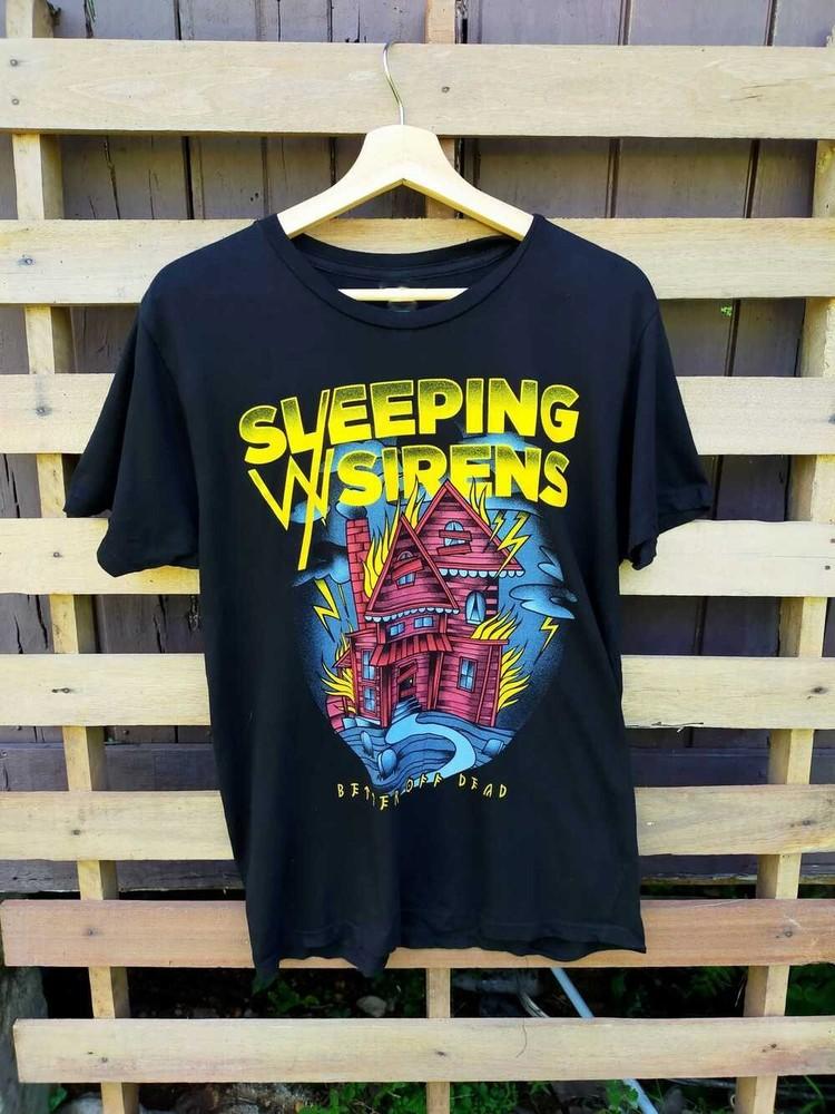 Sleeping With Siren band Unisex Short Sleeve Cotton T-Shirt S-4XL BT1117 Unisex T-Shirt XL