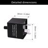 HUIQIAODS Halogen LED Compatible [3-Pin] Hifra Prevention IC Turn Signal Relay Adjustable Flashing Speed