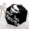 1pc Joker Why So Serious? Automatic Open Close Umbrella with 8-Rib Windproof Canopy Compact Portable Travel Umbrella10282