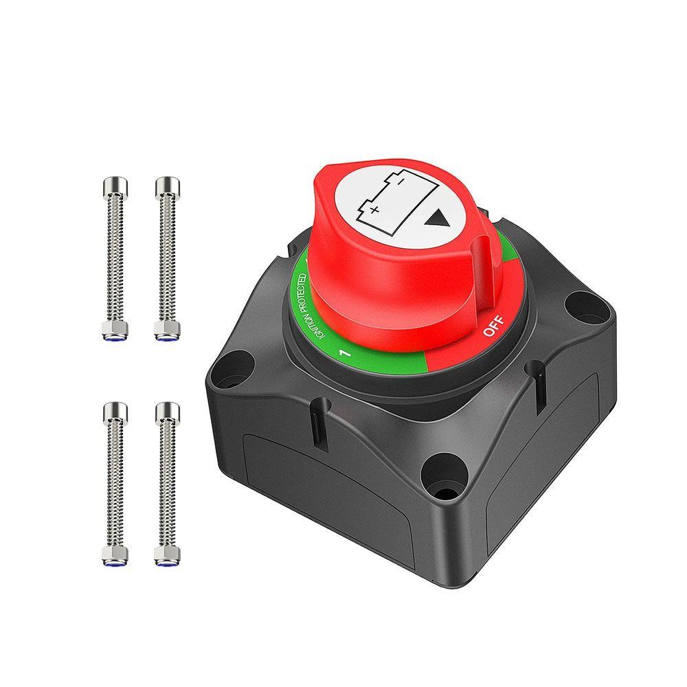Knob Auto Battery Disconnect Switch 200A 300A Car Battery Selector Switch Master Battery Power