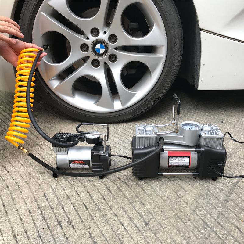 High-Power Portable 12V Car Air Pump with Fast Charging