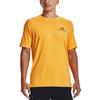 Under Armour Rush Series Crew Neck Logo Print Short Sleeve T-Shirt Men Tops Yellow 1366138-782