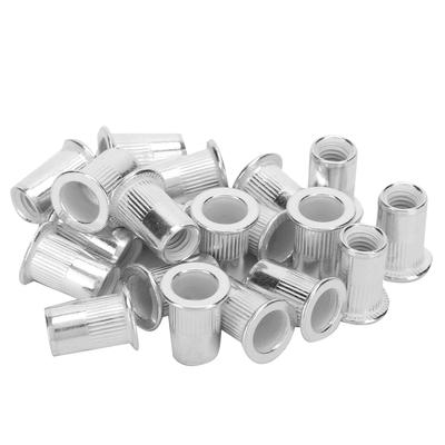 200 Stück Professionelle Aluminium Nietmutter Gewindeeinsatzmutter Befestigungselement Zubehör M6
