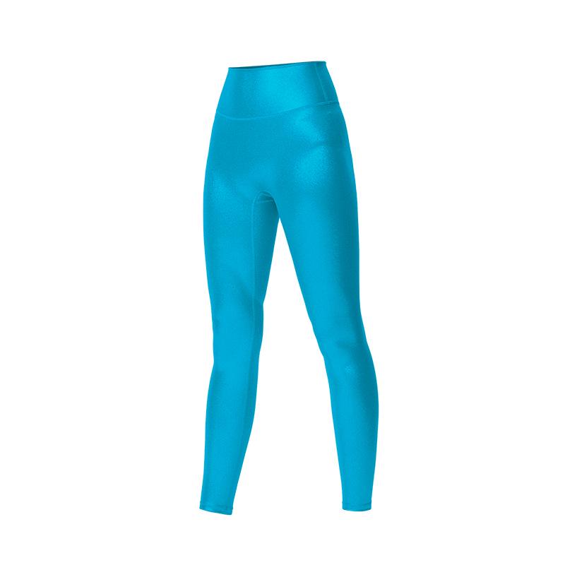 High-Waist Glossy Reflective Yoga Pants - No Lines, Sexy Fit, High Elasticity