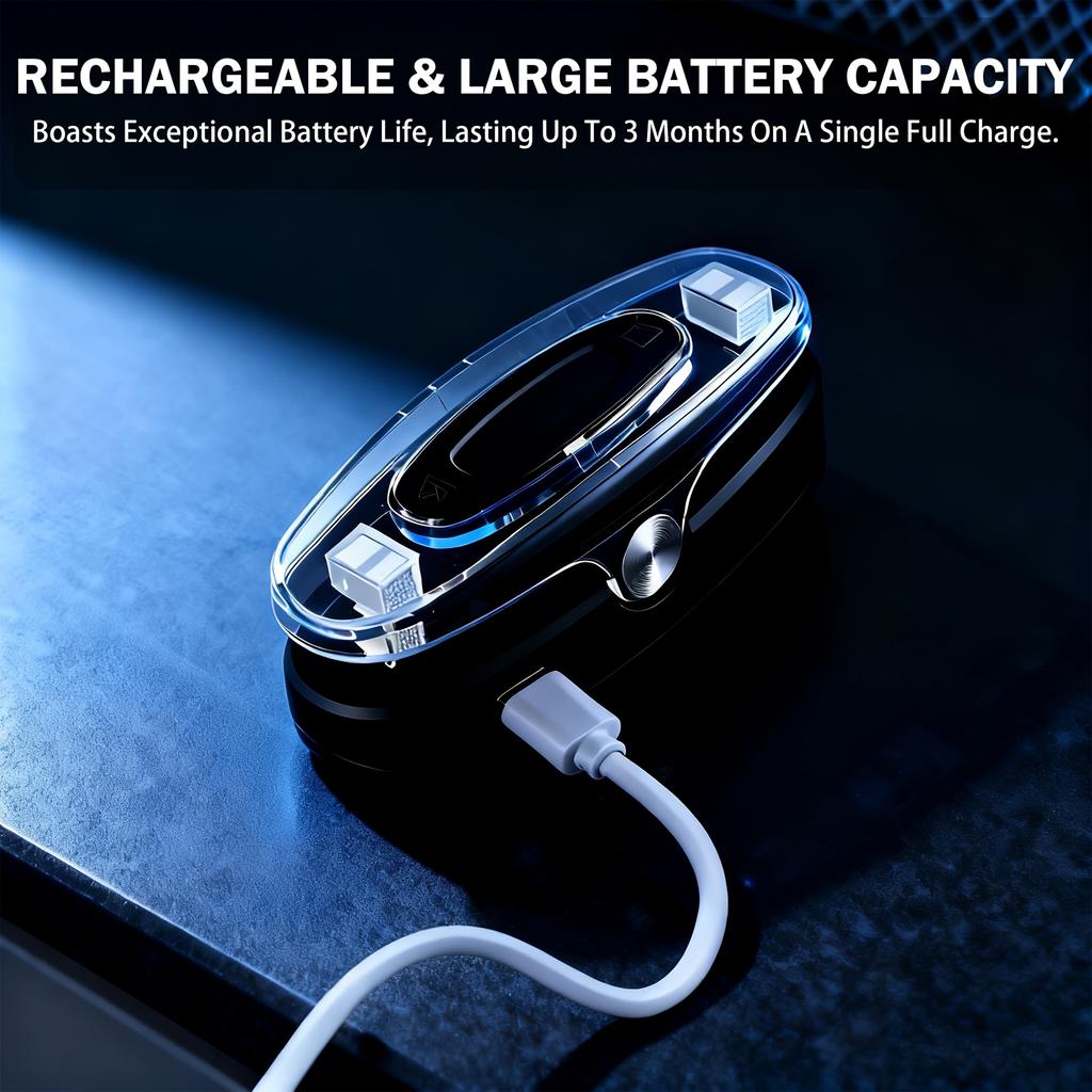 3 In 1 Commercial USB-C Rechargeable Bag Sealer & Cutter, Portable with LED Light & Usage IndicatorStorage for Food, Kitchen