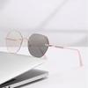 Polygonal Framed Myopia Glasses Light Sensitive Color Changing Rimless Diamond Cut Rim Premium Sense Anti-Blue Light Glasses