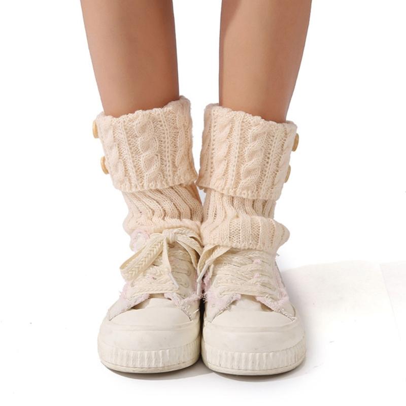 Women's Short Knitted Leg Warmers Acrylic Boot Cuffs for Superior Warmth Comfort Elastic Fit Ideal for Winter Activities