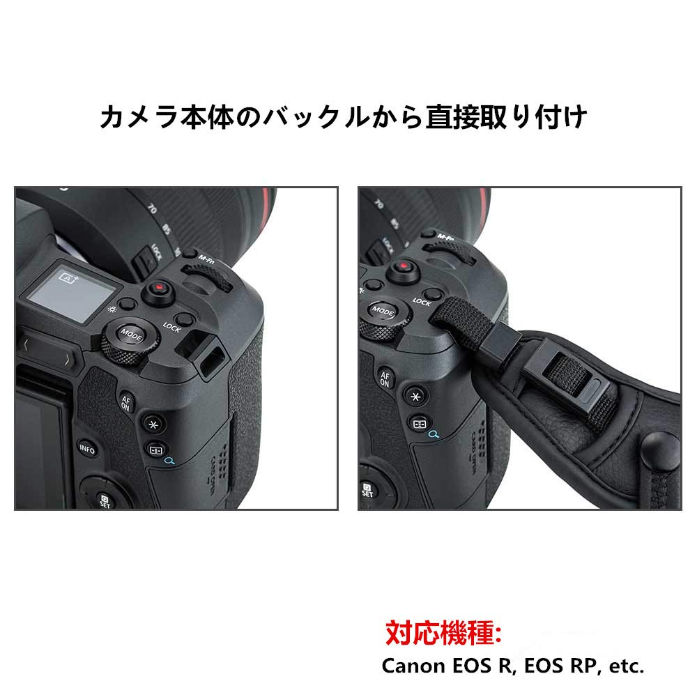 JJC Hand Strap for Canon EOS R M6 Kiss Kiss Kiss Kiss Kiss Kiss Kiss Kiss Kiss Kiss Kiss Kiss Kiss 8000D Black Strap/Wrist R8, R50, R6II, R7, R10,