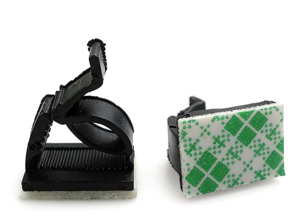 Self-Adhesive Cable Clips for Wall & Desktop - Multi-Specification Plastic Base for Cable Management