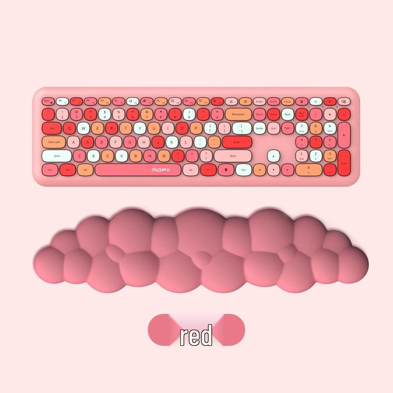 Cross-Border Cloud Memory Foam Keyboard Wrist Rest - Large Non-Slip Desktop Support