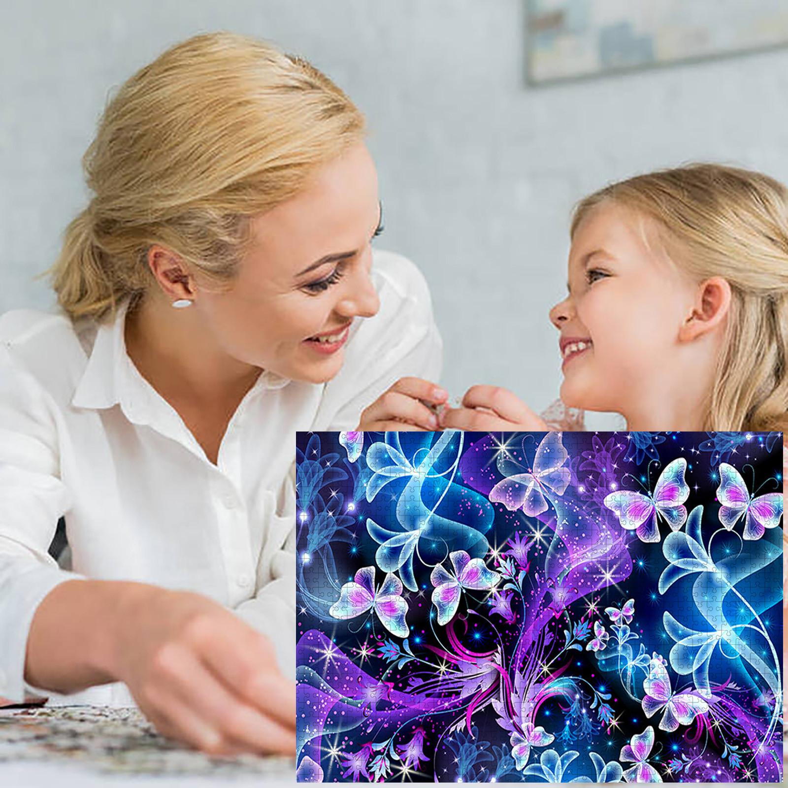 

1000PC Difficult Puzzles With Colorful Image 1.65mm Thick Adult kids 27.5x19.7in