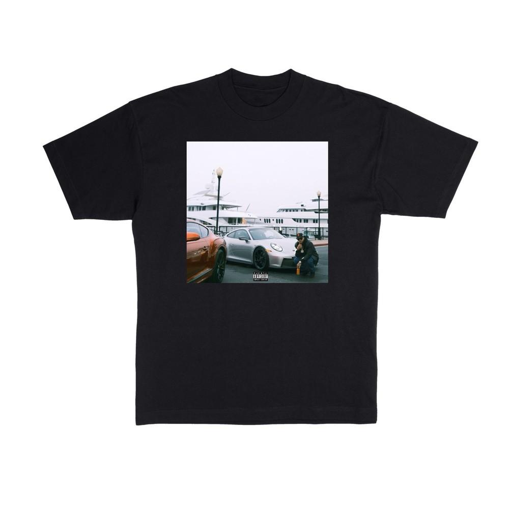 Larry June Spaceships on the Blade Album  T Shirt New S-5XL 2025 Organic Tee Unisex T-Shirt S