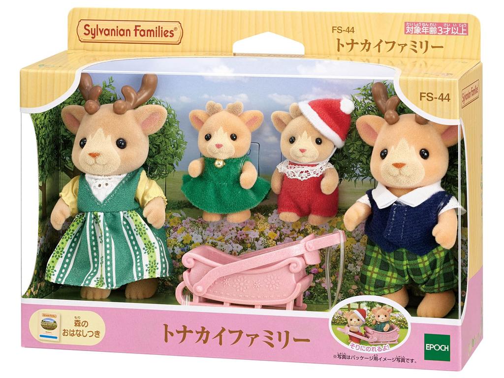 Sylvanian Families Doll Set ST Mark Ages Toy Sylvanian Epoch [Reindeer Family] FS-44 Certified, 3+, Dollhouse, Families, Co., Ltd.