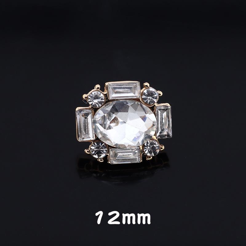 5pcs Bouton Diamant Cristal Manteau Veste Femme Petit Bouton Perle Parfumée Métal Diamant Cardigan Bouton Fourrure