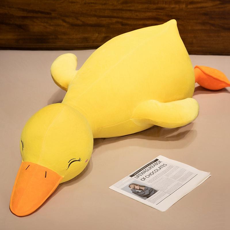 Big Kawaii Duck Plush Toy Cute Goose Sleeping Pillow High Quality Stuffed Doll Soft Funny Sweet Present for Friends Kids Gifts