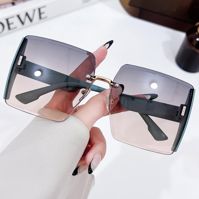 

Безободковые Солнцезащитные Очки Женские Модные Xiaohongshu Анти-Ультрафиолетовые Солнцезащитные Очки