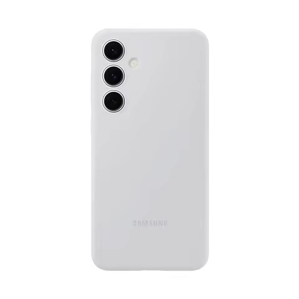 

Оригінальний силіконовий чохол Samsung для Samsung Galaxy S24 FE Шовковистий на дотик силіконовий захисний чохол для телефону сірий