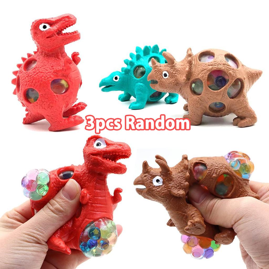 Bola de Estresse Criativa de Dinossauro Aperte Brinquedo Macio com Bolinhas que Explodem Divertido Fidget Brinquedo de Alívio de Estresse Presente Para Crianças Menino Aniversário