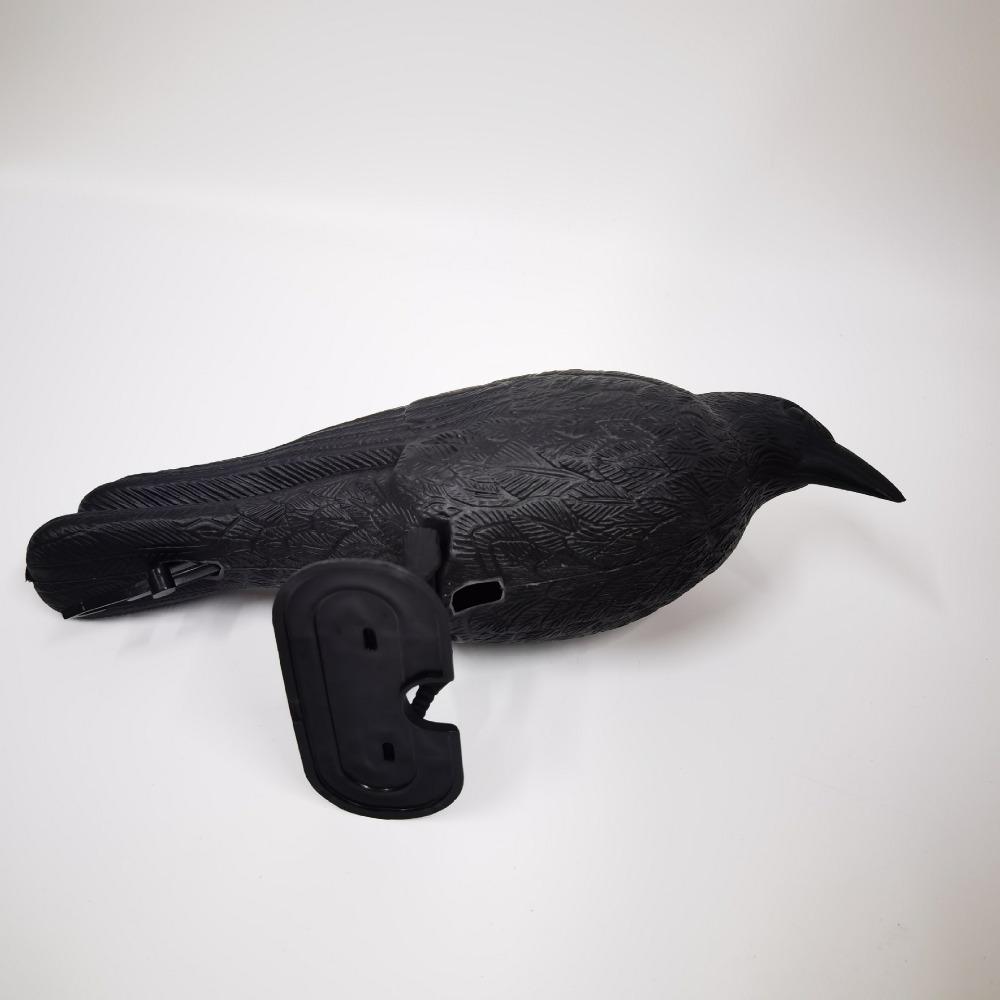Black Scarer Pigeon Deterrent Lifelike Hunting Decoy Halloween Life Size Crow  Courtyard Garden