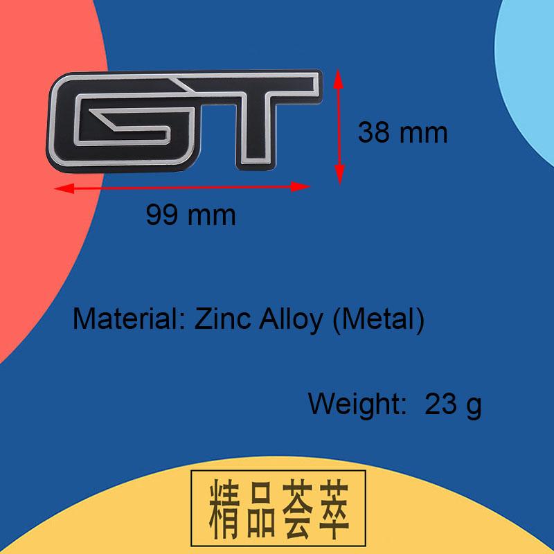 3D Premium GT pro auto Blatník kufr Zadní kapota Nálepka Emblém Odznak Samolepka Doplňky