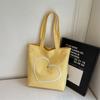 Love Canvas Bag Women's Large Capacity Tote Bag Commuter Underarm Bag