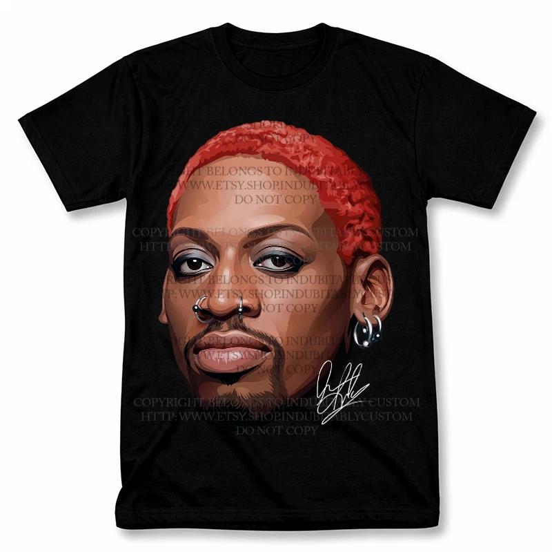

Dennis Rodman Red Hair Rodzilla 90 s Graphic T Shirt Vintage Style Tee XL