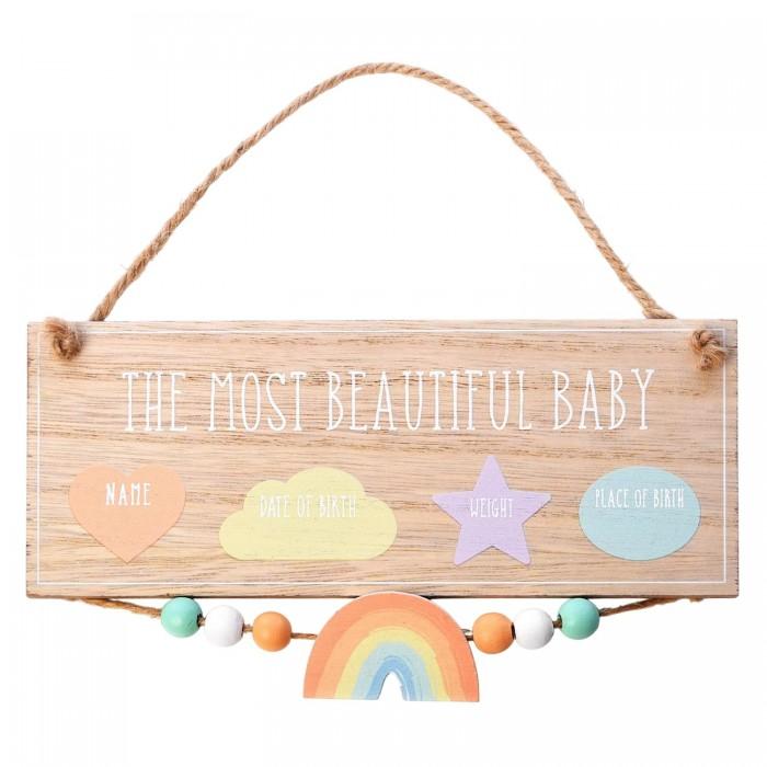 Celebrations Petit Cheri Most Beautiful Baby Hanging Plaque