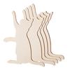 5x Wood Cat Cutouts Ornaments for DIY Craft Art Project Party Favor Supplies