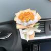 Natural Mini Rose Dried Flower Bouquet Car Air Outlet Pendant Aromatherapy Decoration Birthday Gift