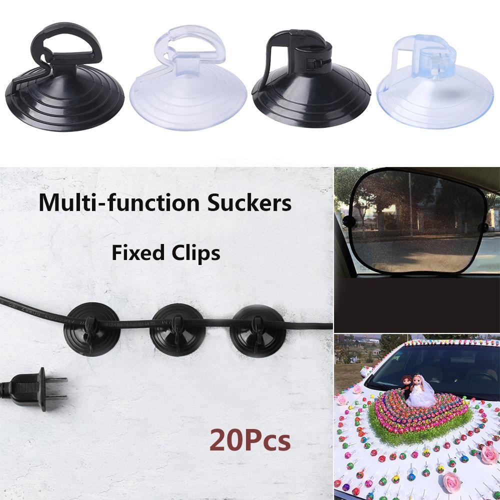 Wall Rack Balloon Decor Kitchen Table Top Holder Clips Suction Cup Cable Fasten Car Sunshade Fixed