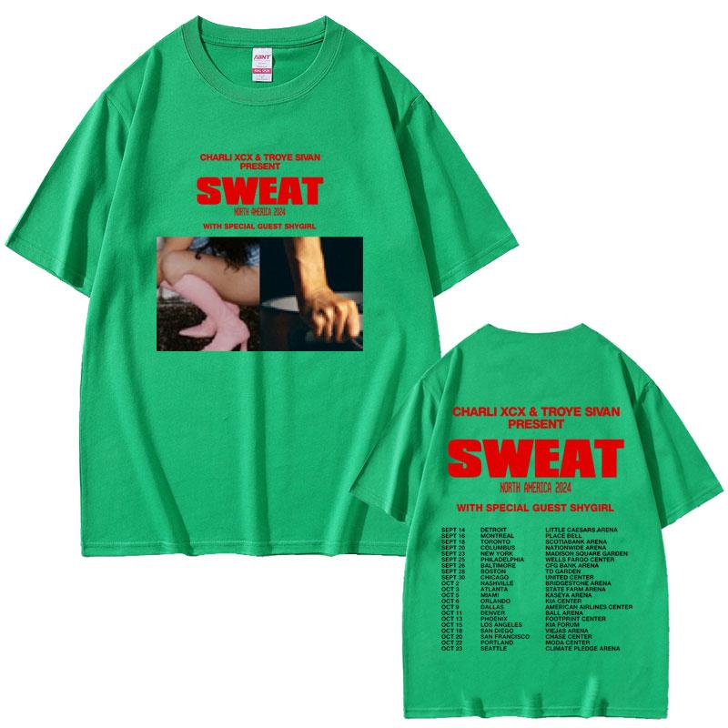 

Charli Xcx Crash Sweat 2024 Tour T Shirts Men Women Clothing Vintage Oversized T-shirt Cotton Casual T-shirts Fashion Streetwear 4XL