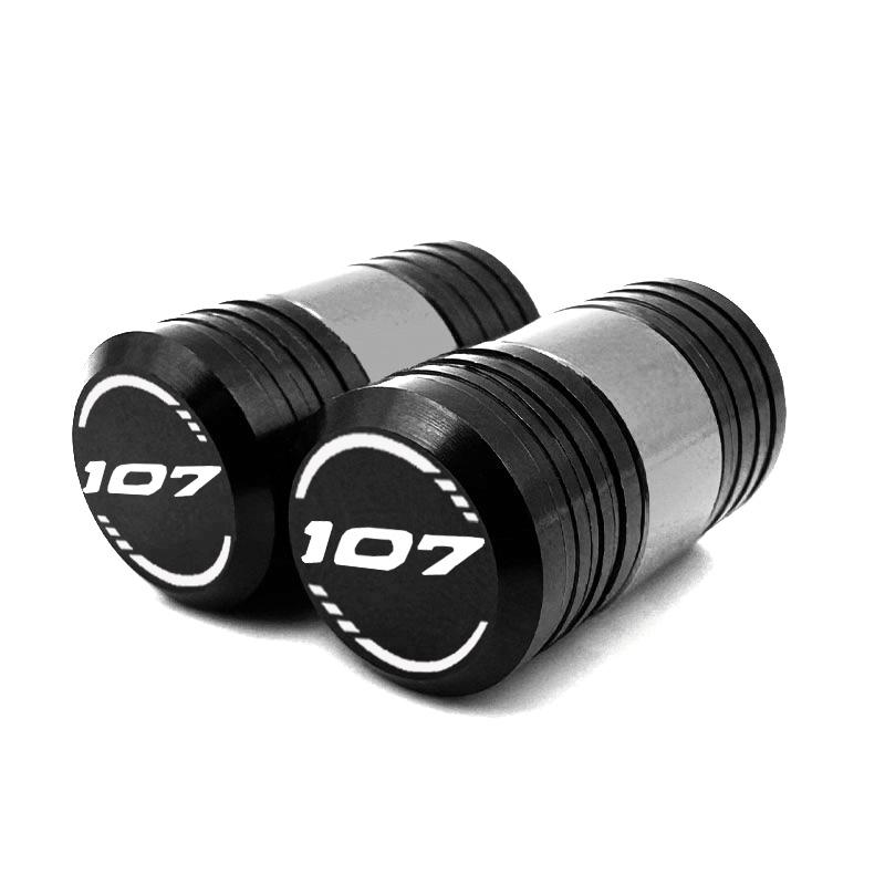 For Harley Touring Road King Electra Glide Street Glide Softail Fat Boy 107 Motorcycle CNC Tire Valve Stem Caps Cover Plugs