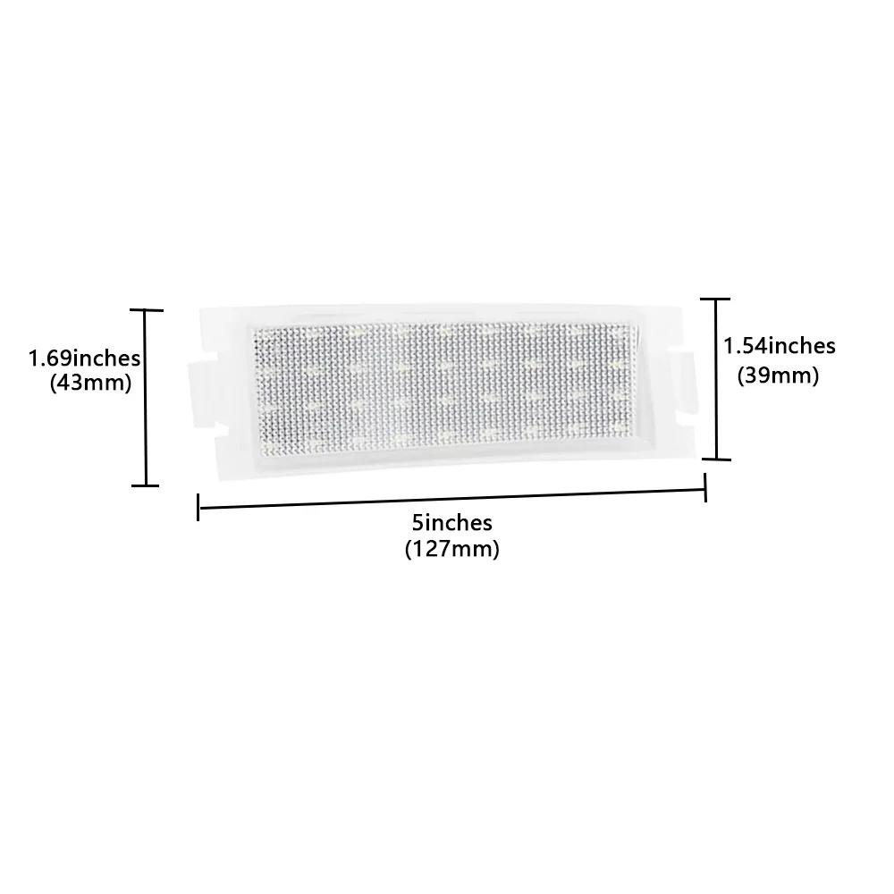 2st Vit LED-nummerskyltljus Nummerskyltslampa För Kia Forte Koup 2-Dörrar 2009 2010 2012 2013 2014 2015 2016 2017