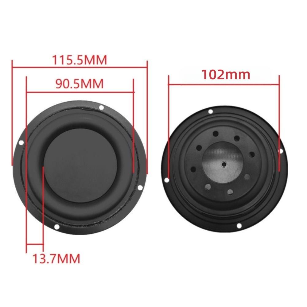 DIY Universal Woofer Radiator 2/3/4inch Black Bass Passive Speaker Bass Radiator