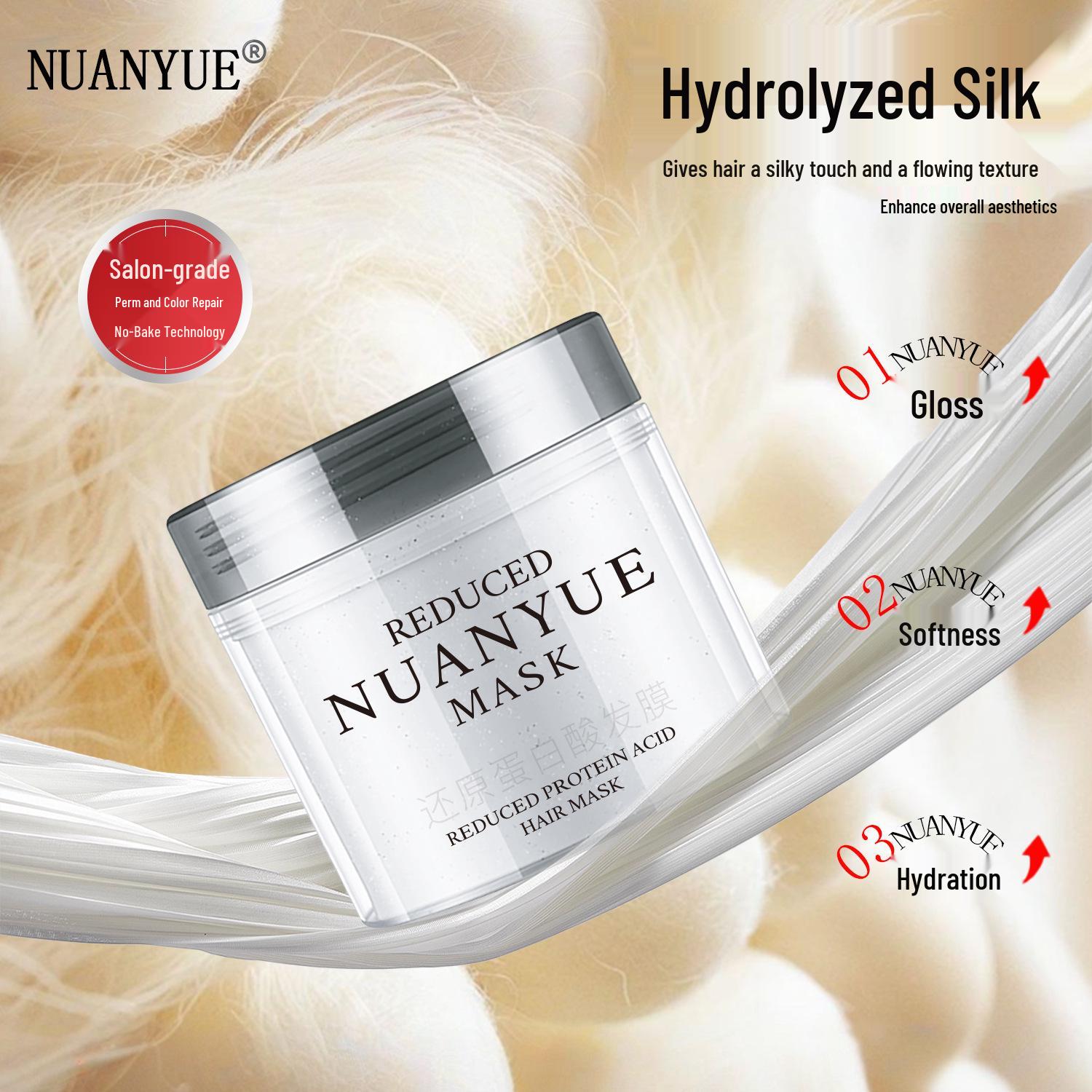 Shining Diamond Rose Hair Mask: Restorative Protein Conditioner for Smooth, Frizz-Free Hair 500ml