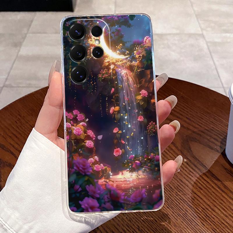 For Samsung S26 Ultra Casing For Samsung Galaxy S26 Plus Ultra 5G Phone Case Luxury Funny Cute Rabbit Cat Transparent Back Cover