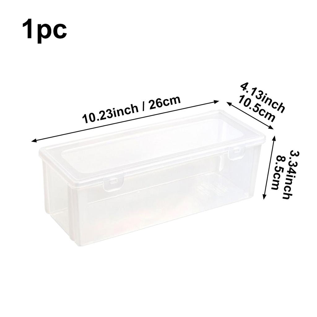 Transparent plastic storage box, desktop cosmetics, nail polish, lipstick shelf, office stationery and sundries storage box