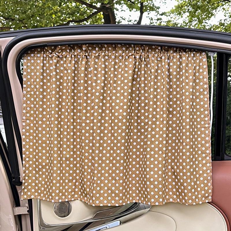 Car Curtains Sunshade Baby Small Floral Car Sunshade Sunscreen Privacy Curtain Suction Cup Sunshade