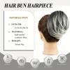 Hair Bun Hairpiece Fully Short Ponytail Bun Hair Chignon with Comb Clip  BBun Updo Drawstringun Synthetic Hair Pieces Extension for Women
