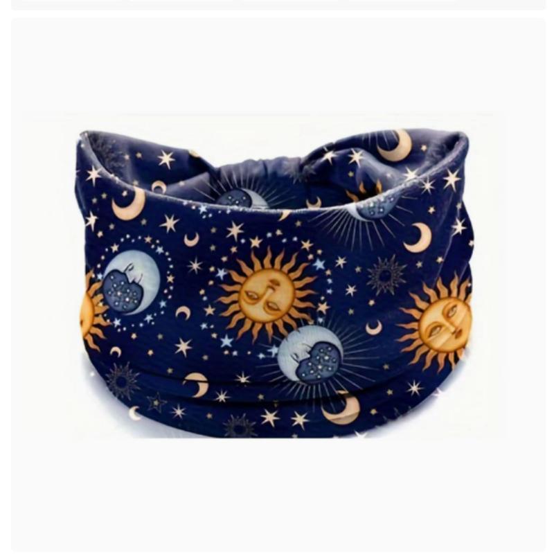 Women's  Boho Cotton Printed Headband Sports Band Striped Headband A Wide Edge Yoga Headband Soft Hair Band Headdress Bundle Women Girls Hair Band