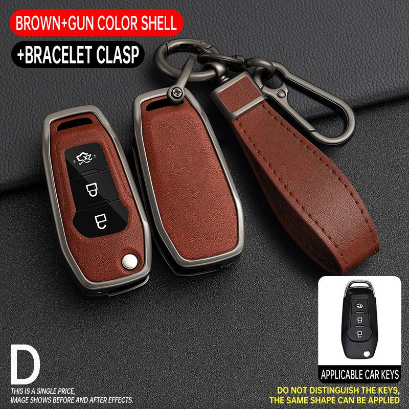 Interior Mouldings Car Remote Key Case Cover for Ford Figo 2017 Mondeo 5 Ecosport Fiesta Mk8 Everest Ranger Fusion Kuga Escort F