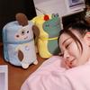 Skin-friendly Cartoon Animal Newborn Blanket Space-saving Nap Pillow  Children Gift