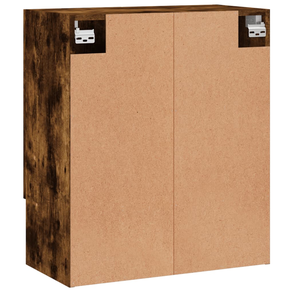Wall Mounted Cabinet Smoked Oak Finish 60 x 31 x 70 cm Engineered Wood