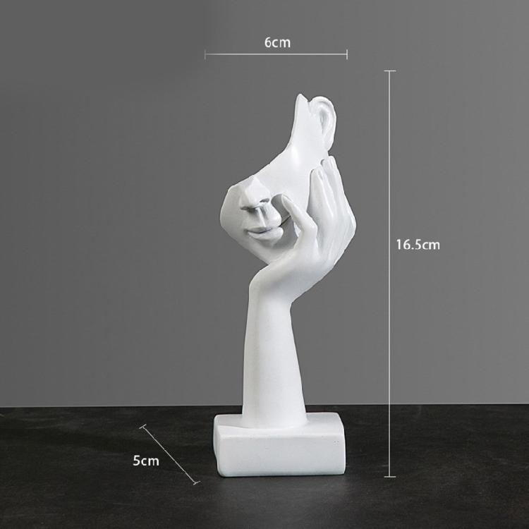 Abstract Art Woman Face Statue with Strong Texture for Office Home Decoration