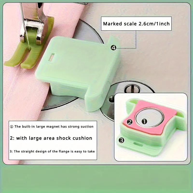 Colorful Adjustable Magnetic Sewing Machine Guide with Non-slip Cover and Scale Positioner