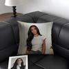 KKim KardashianN Star Cushion Cover Natural Linen Organic Fabric DoubleSided Printing Sofa Home Decor Gift Pillow Case