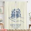 2pcs 2D flat printing Window Treatment Curtains House Serve Lord Joshua_a Polyester Without Electricity 0 Perfect for