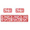 Valentine's Day Table Runner 3 Pack Valentine's Day Kitchen Table Decoration Set Valentine's Day Decorations For Family Wedding Anniversary Party